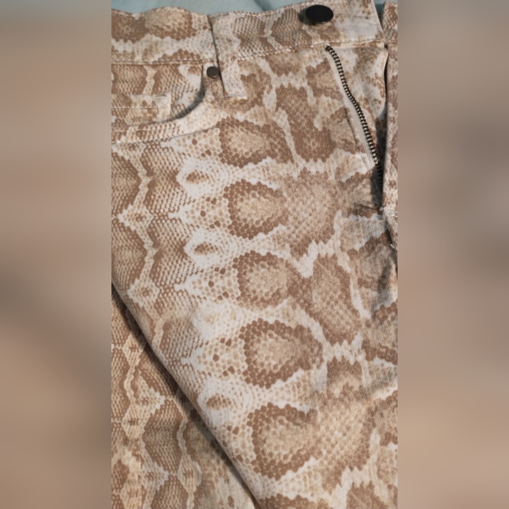 High Rise Snakeskin Jeans - Picture 2 of 3